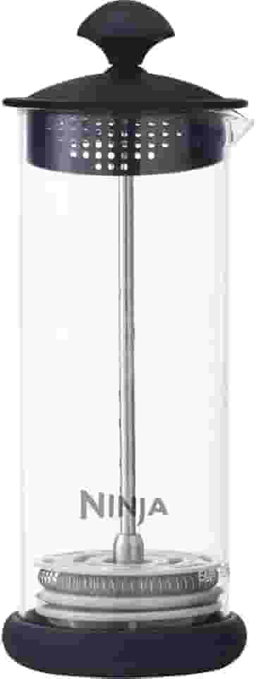 Ninja Espumador de leite fácil com tecnologia de espuma de pressão, 142 g, transparente/preto