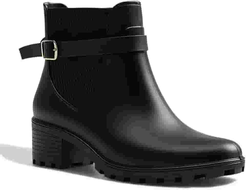 Bota Galocha Feminina Impermeável Cano Curto Para Chuva