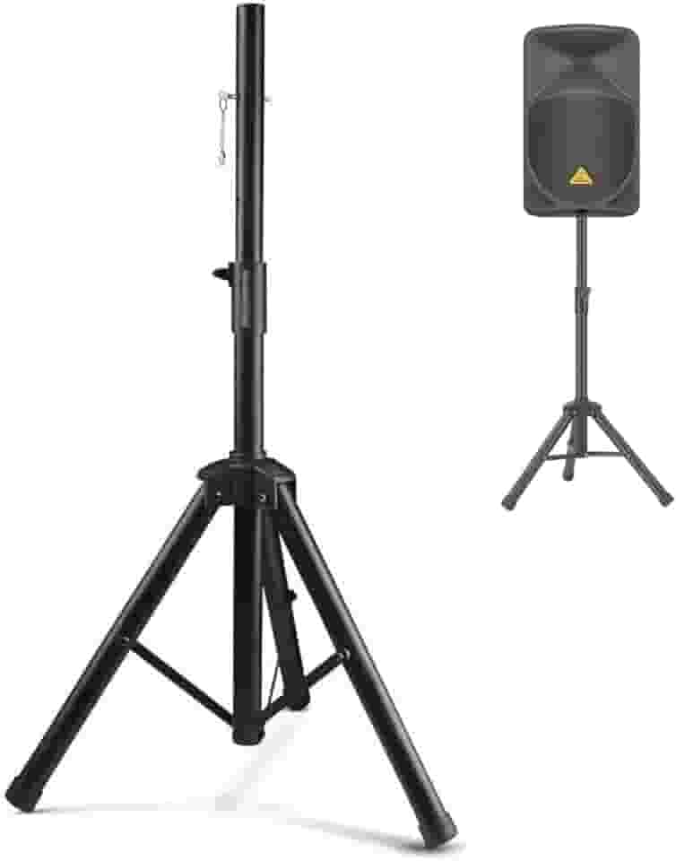 Suporte Tripé de Chão P/Caixa De Som Pedestal Com Regulagem Suporte Tripé Pedestal Para Caixa De Som Acústica Ibox Pedestal Para Caixa De Som,Aço, Altura Ajustável, Compacto