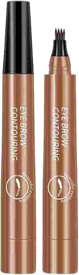 Caneta De Sobrancelha Fio A Fio Cor Cinza Castanho Número 4 Para Maquiagem Microblading Tatoo À Prova D'água´