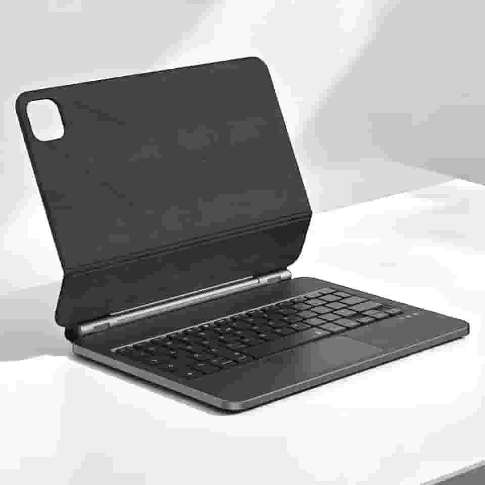 WIWU Magic MK-033 Case Teclado para iPad 10.9' (10ª Geração) – Capa Magnética Protetora, Ângulos Ajustáveis, Teclas Confortáveis, Design Moderno Premium Preto para Trabalho e Estudo