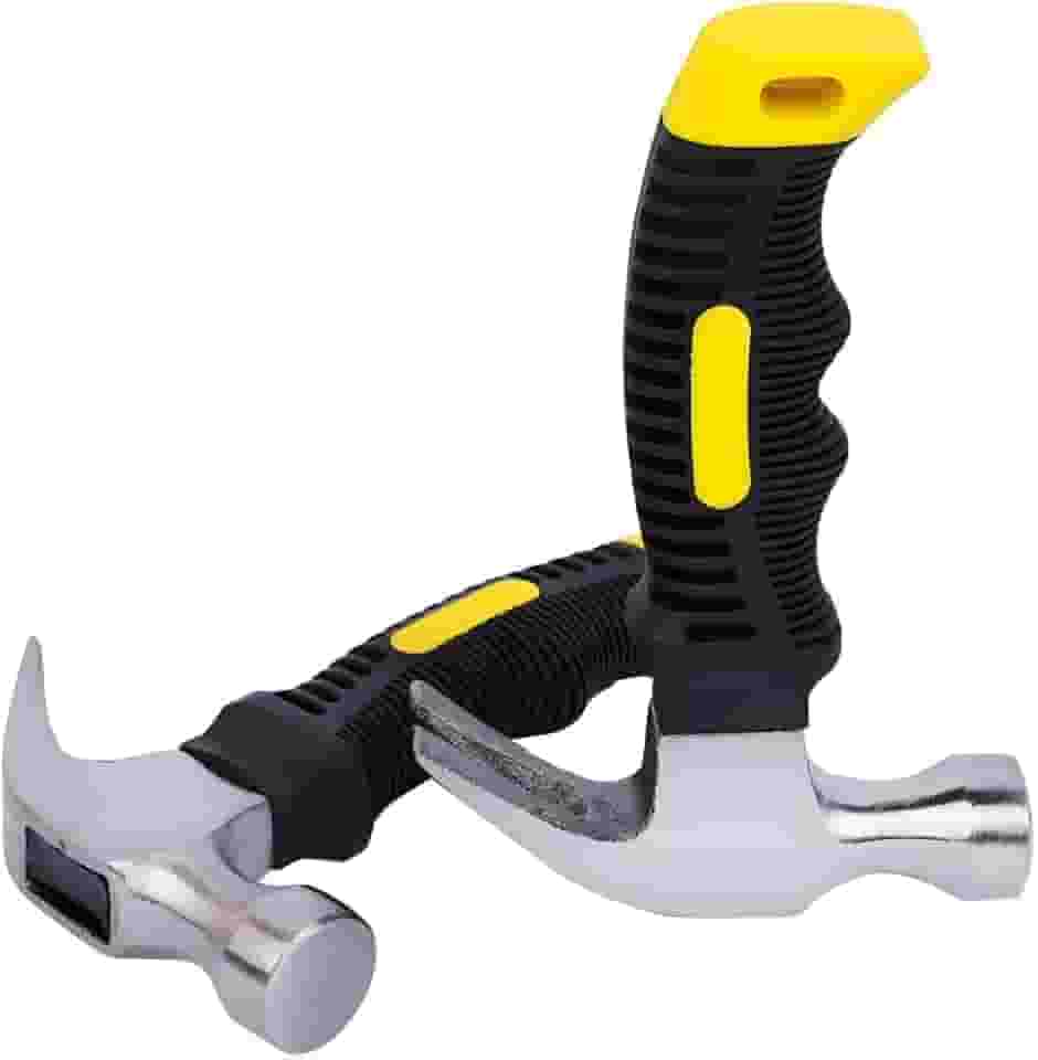 Mini Martelo Profissional e Doméstico 16cm Cabo Emborrachado Antiderrapante Martelinho Resistente e Versátil para Construção e Reparos