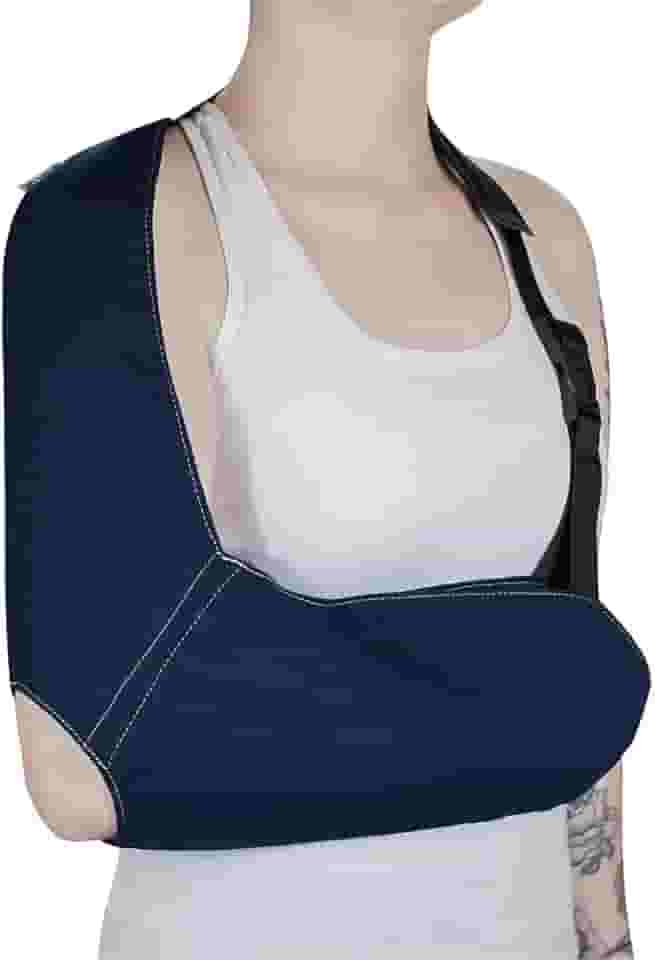 Tipoia Estabilizadora Estofada Bilateral, Preto, Médio, Mercur