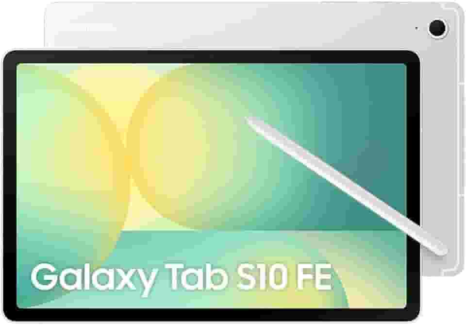 Tablet Samsung Galaxy Tab S10 FE, Prata, 128GB, 8GB RAM, Tela Imersiva de 10.9" 90Hz, Camera Traseira de 13MP, Câmera Frontal de 12MP Ultra Wide, Wifi 6, IP68, Android 15