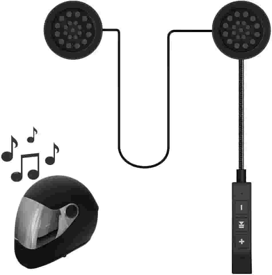 Fone Ouvido Capacete Moto sem Fio Bluetooth Hi-Fi Viva voz Gps Musicas