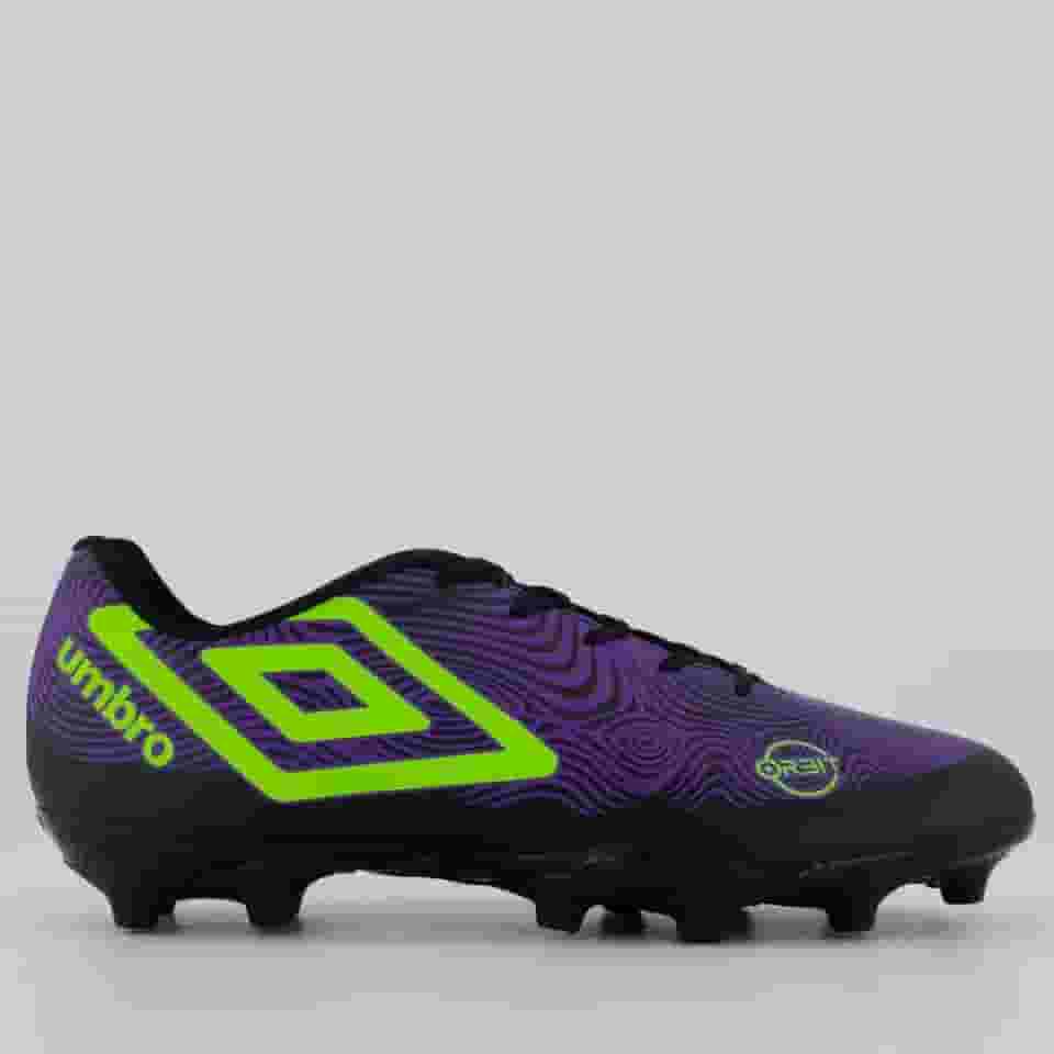 Chuteira Umbro Orbit Campo Preta e Verde