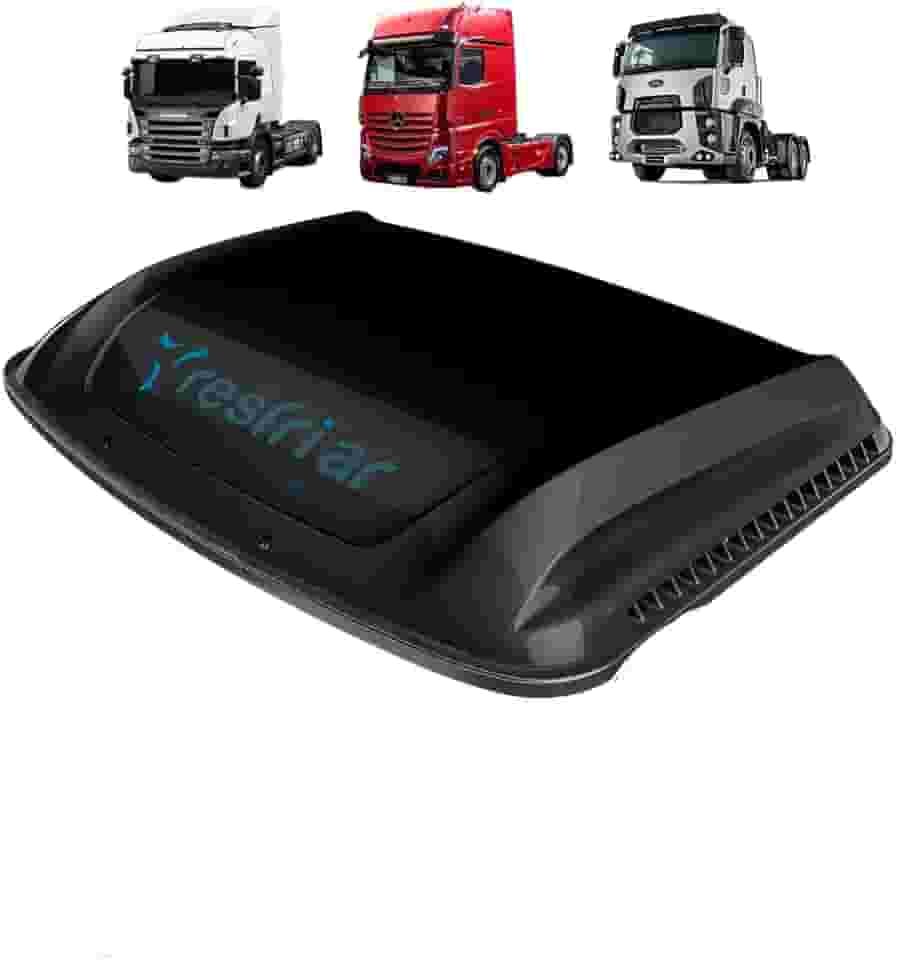 Climatizador de Ar Caminhão Série 8 com Controle e App Preto Scania Mercedes Fordd 24v - Resfriar