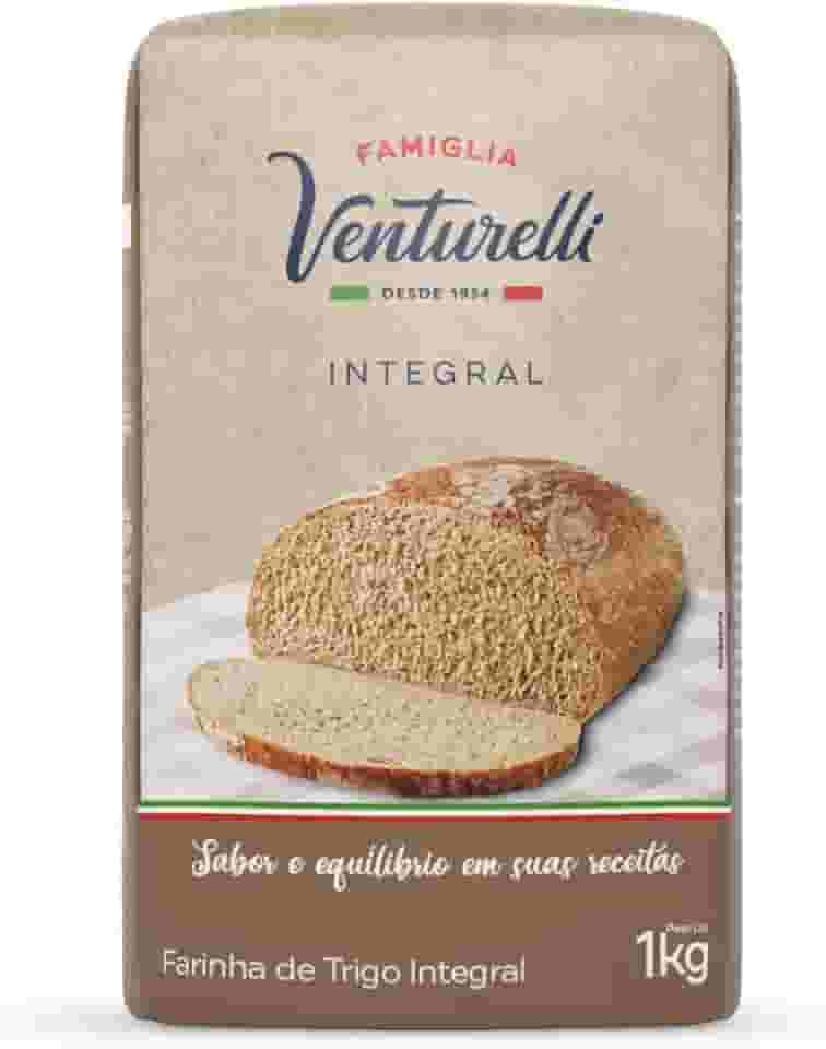 Farinha de Trigo Integral de 1 Kg, Famiglia Venturelli.