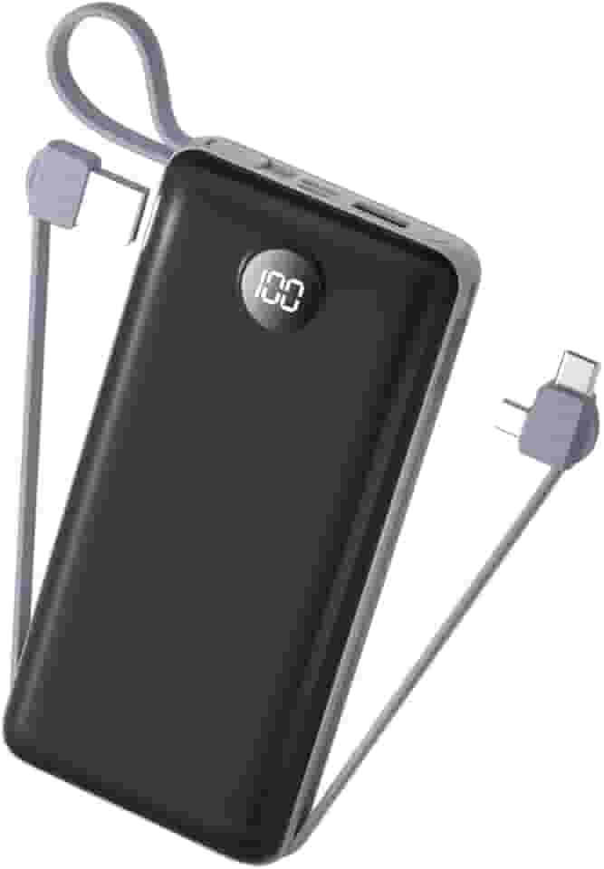 Carregador Portátil Power Bank 20000mah - Turbo Universal Com Display Digital E USB Rápido Potente Original (Preto)