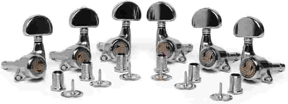 Tarraxas Com Trava Thida Para Guitarra Violão 3x3 Premium Series 18 Dentes