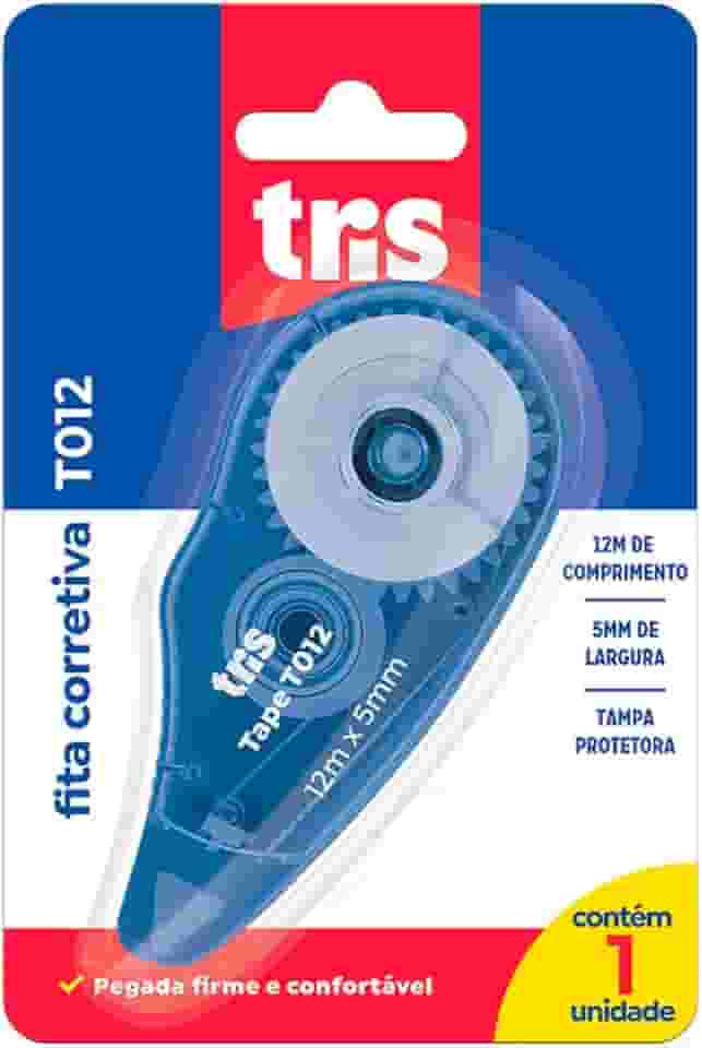 Fita Corretiva, Tris, 7897476685496, Azul