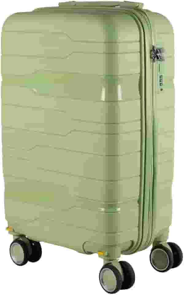 Mala de bordo em Polipropileno 4 rodas 360º - AeroMalas Japão (Verde)