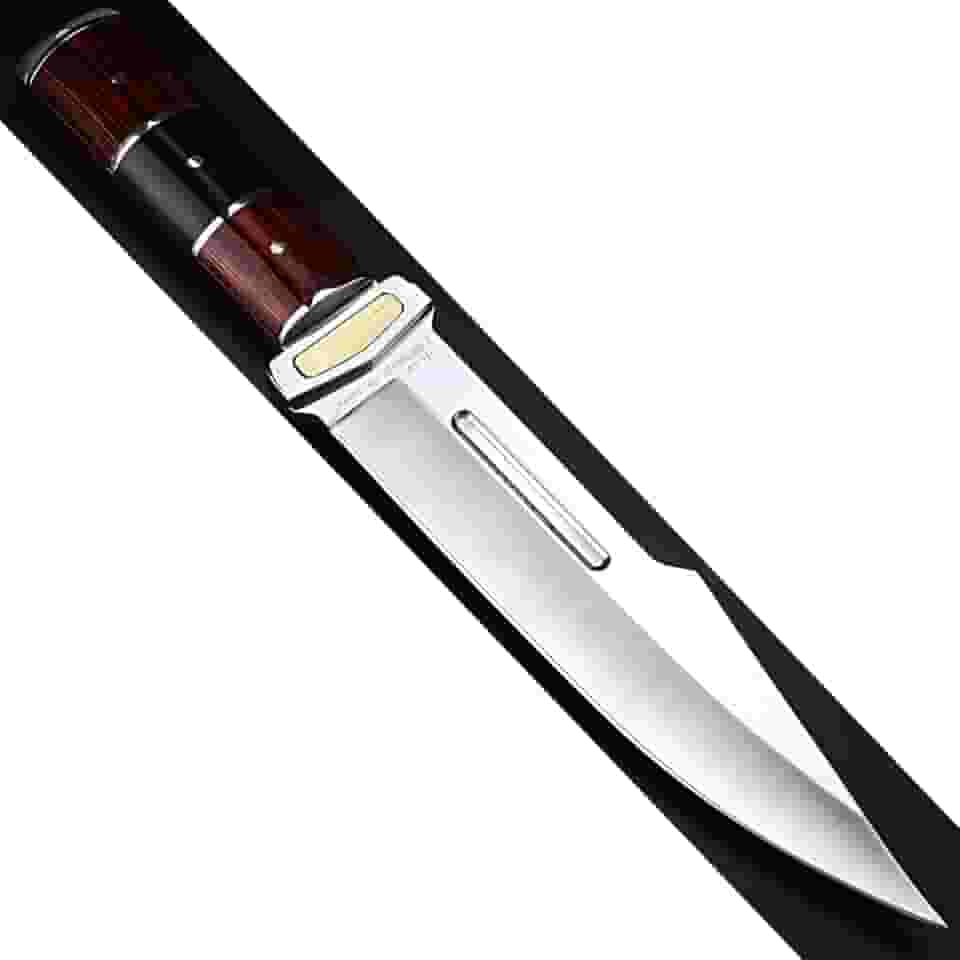 Faca Artesanal para Churrasco com Cabo em Madeira Rubi, Lâmina em Aço Inox