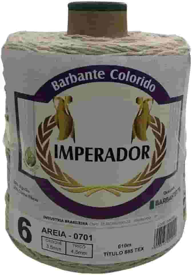 Barbante Colorido Imperador Fio 6 para Crochê e Tricô (AREIA)