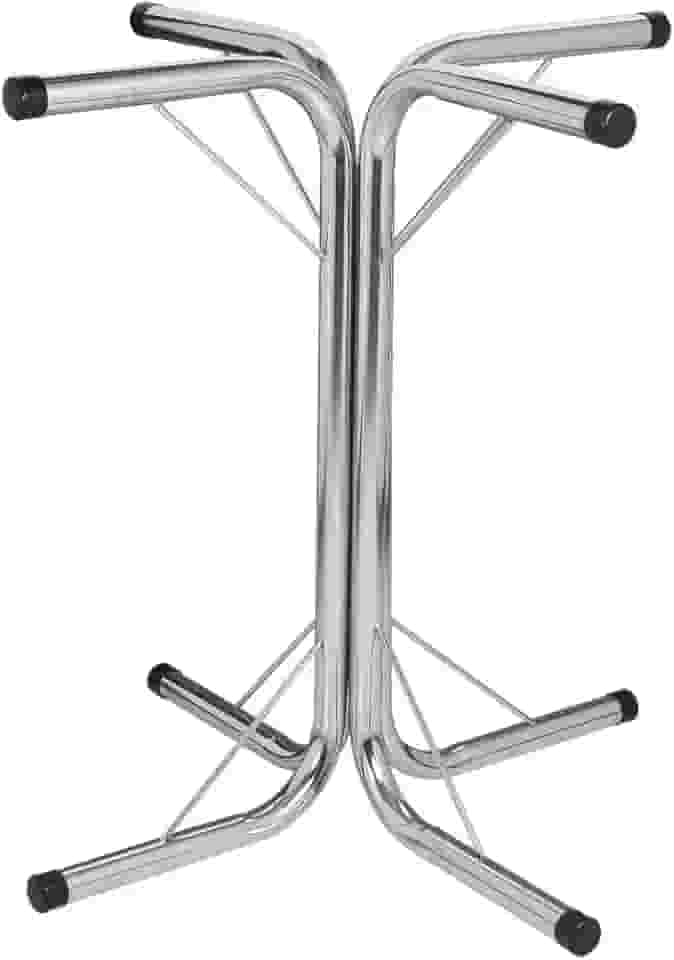 Base Para Mesa De Jantar Cromada Redonda Quadrada de Vidro