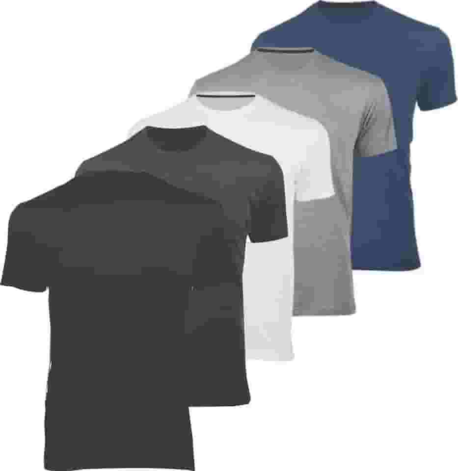 Kit 5 Camisetas Masculinas Algodão Premium Básicas Lisas