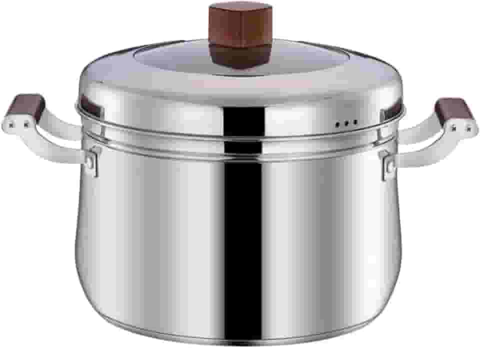 Panela a Vapor Inox com Tampa de Vidro e Cesto Cozimento Saudável 24, 26 ou 28cm (26cm)