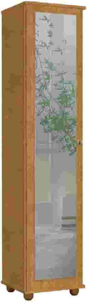 Armário e Sapateira Multiuso Marrie com Espelho 1 Porta J&A (Nature)