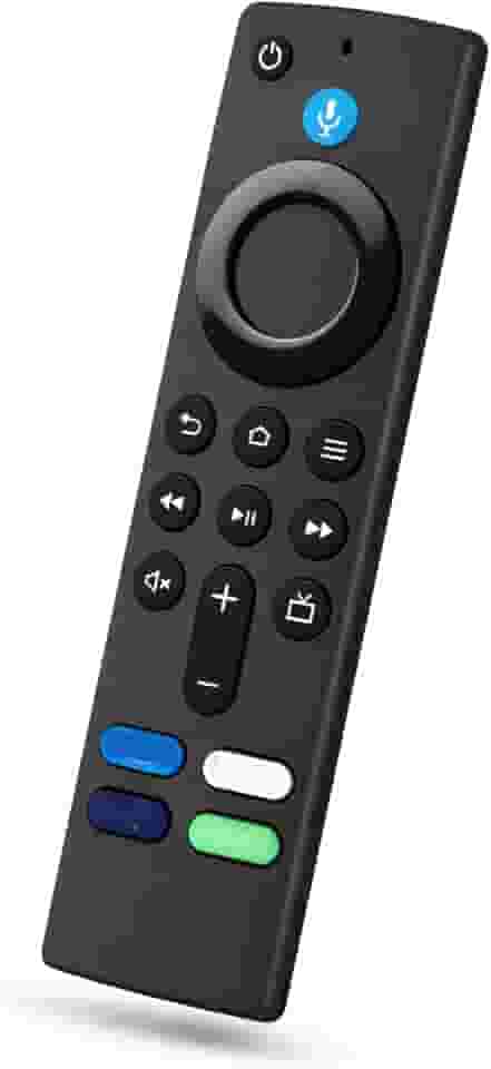 Controle Remoto com Comando de Voz compatível com Stick TV e Stick 4K, Teclas de Atalho para Streaming, Controle de TV Integrado, Universal, Premium
