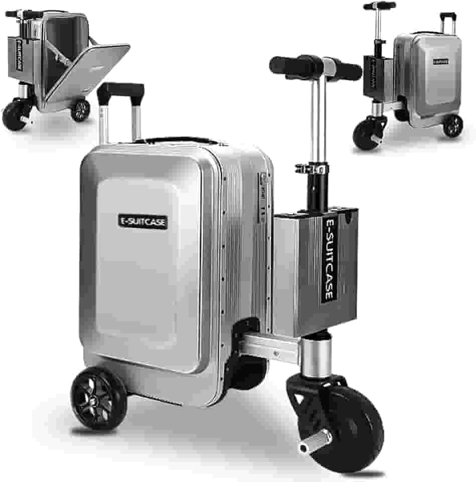 Mala de Bordo, Mala de Viagem, Mala Aluminio, Malas Pequena, 20L Bagagem Motorizada, Bateria Removível /13Km/h, Carga 150KG