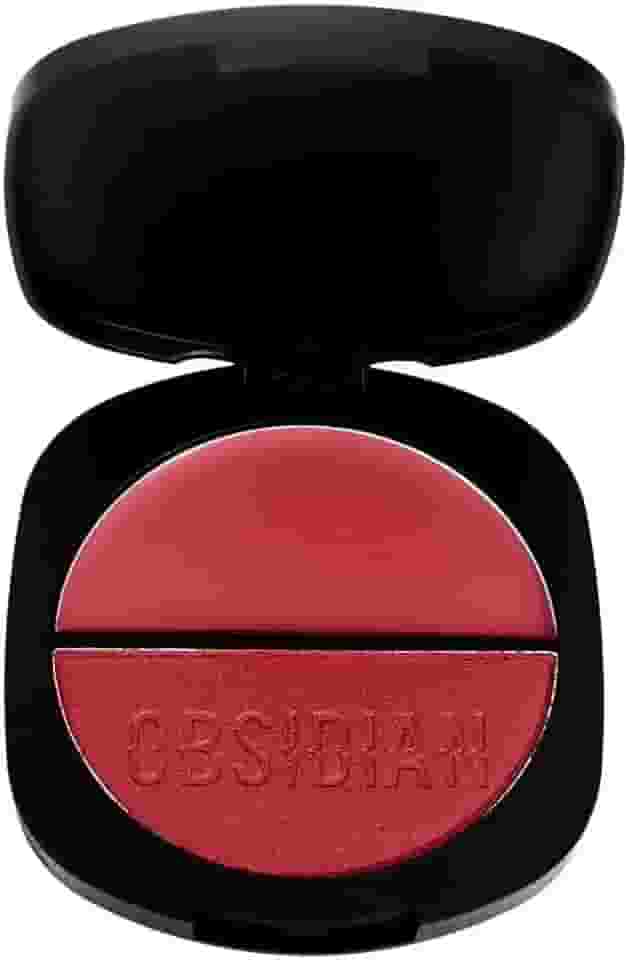 Blush Duo Gemini Obsidian Ruby Rose - Texturas Cremosa e Compacta, Acabamento Versátil e Natural, Longa Duração, 4,7g (OG1)