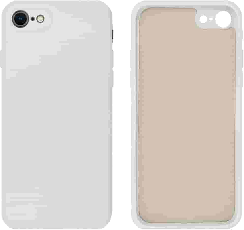 Capinha Compativel com iPhone 7, 8, SE 2ª e 3ª Geração Silicone Aveludado com Proteção de Câmera