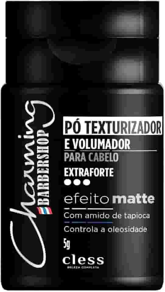 Pó Texturizador e Volumizador Cless Charming Barbershop – 5g | Fórmula Profissional para Aumentar o Volume, Definir a Textura e Controlar o Frizz dos Cabelos
