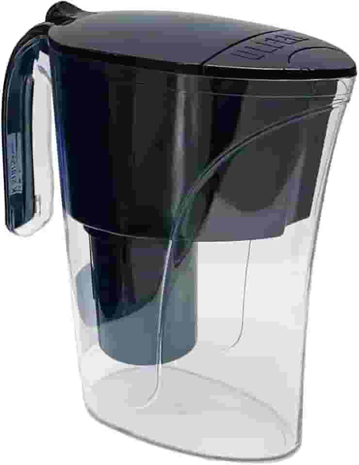 Jarra Purificadora água filtro portátil preta 1,5 Litros Inmetro