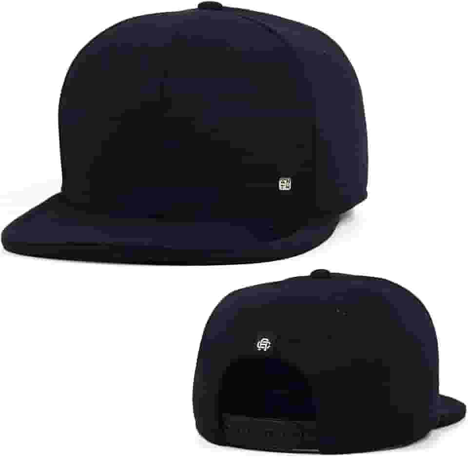 Boné Anth Co. Bn Preto Aba Reta Aberto Com Ajuste Atrás