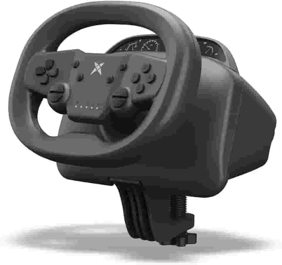 DOYO Gaming Steering Wheel, 270 Degree Racing Wheel with Dual-Vibration Motors, Wireless Steering Wheel for PS4, PC, Nintendo Switch, PS3, IOS, Android Race Games, Screenshot Capture