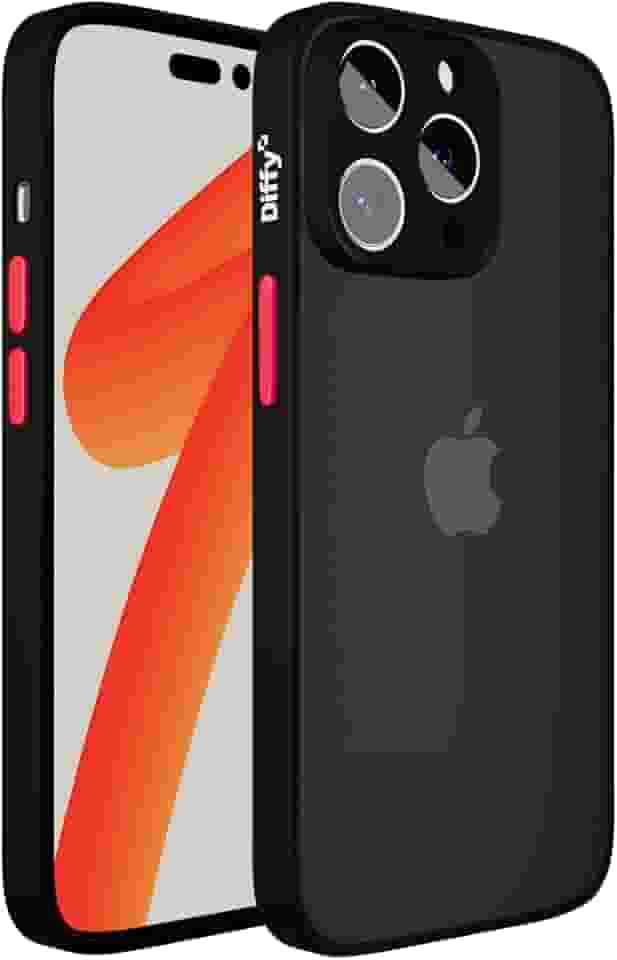 Capa para iPhone 11 Fosca Fina e Resistente com Camera Frame Elevado e Bordas Reforçadas Anti Impacto Ultra Leve - Diffy (Preto, iPhone 11)