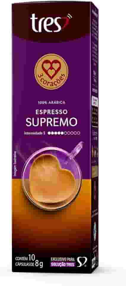 3 Corações Café Espresso Supremo TRES - 10 unidades