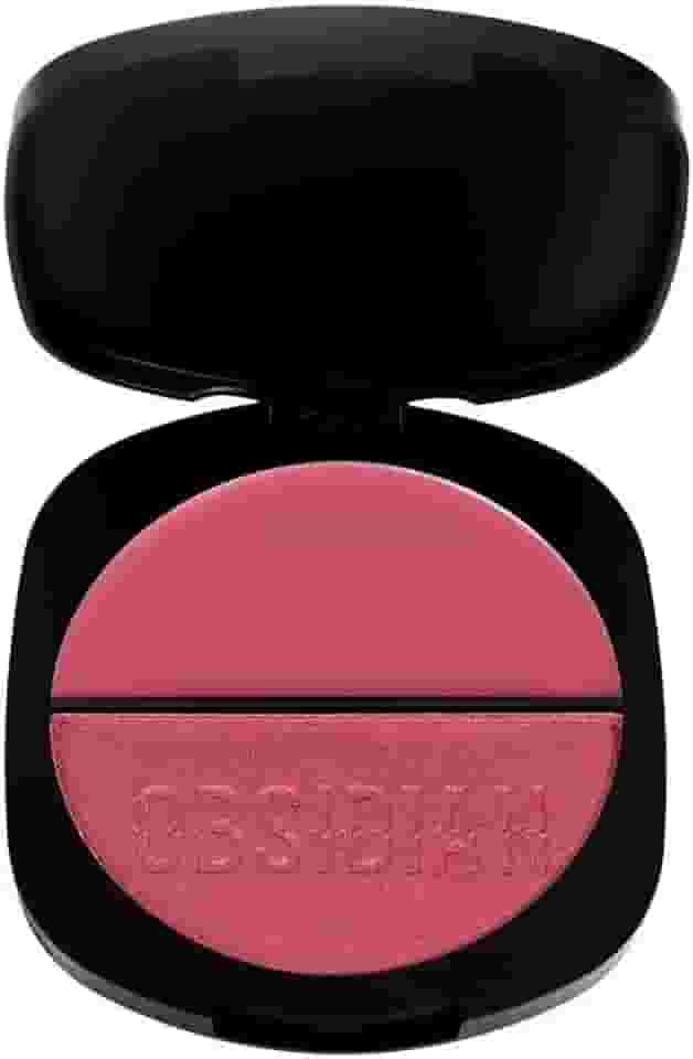 Blush Duo Gemini Obsidian Ruby Rose - Texturas Cremosa e Compacta, Acabamento Versátil e Natural, Longa Duração, 4,7g (OG4)