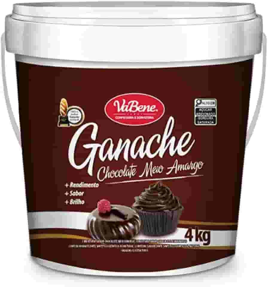 Ganache Sabor Chocolate Meio Amargo 4Kg Vabene