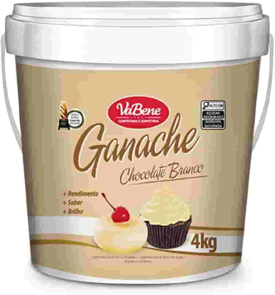 Ganache Sabor Chocolate Branco 4Kg Vabene
