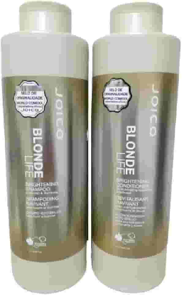 Kit Joico Blonde Life Iluminador Para Cabelos Loiros Shampoo 1000ml + Condicionador 1000ml