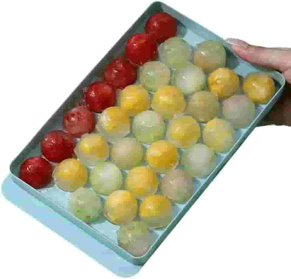 Kit com 3 Formas de Gelo Bola Esfera com Tampa – Prático e Reutilizável