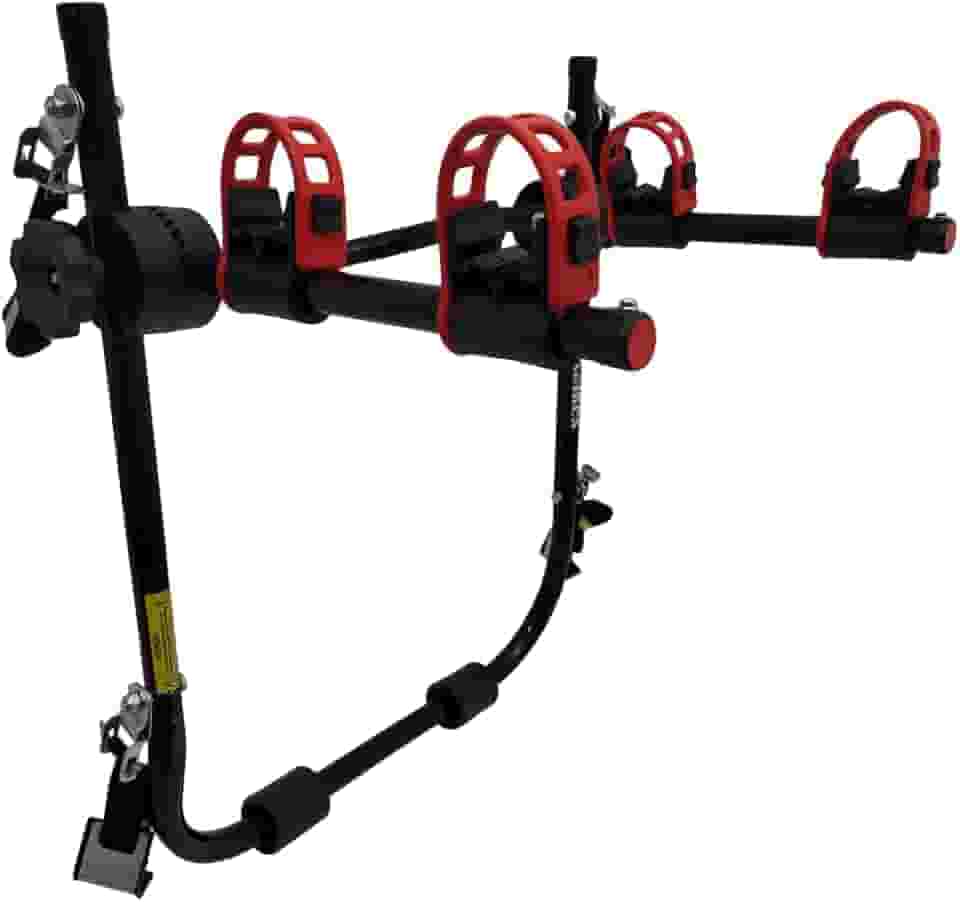 Suporte para bike Transbike 2 bicicletas POP Preto tira Vermelha Sedan Hatch MTB Speed