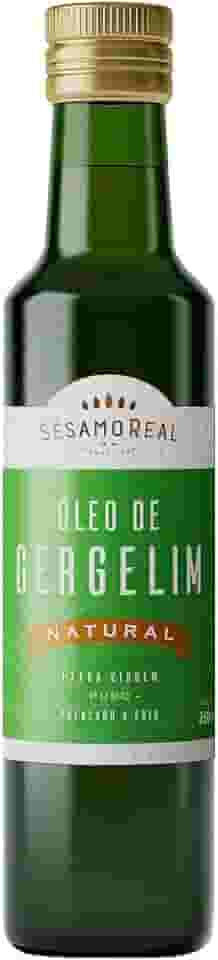 Óleo de Gergelim Natura Extra Virgem 250ml Prensa à Frio para Saladas Massas Comidas em Geral com Antioxidantes Naturais Sésamo Real