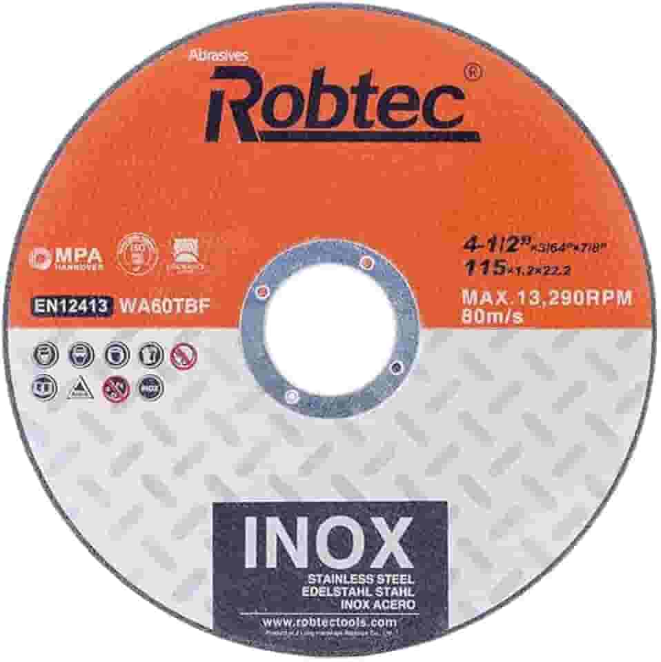 Disco De Corte Para Inox E Metal (01 Unid) 4-1/2 115x 1,2 x 22,2 Discos Corte Inox Fino. Util p/esmerilhadeira. Disco p/lixadeira, corte metal, ferramenta. Uso em Serralheria, Metalúrgica, Oficina.