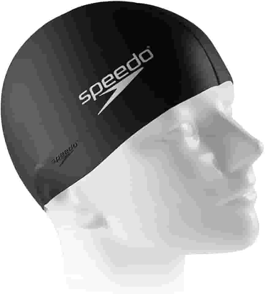 Touca de Natação, Speedo, Flat Cap, Silicone Resistente com Encaixe Confortável,Tamanho Único