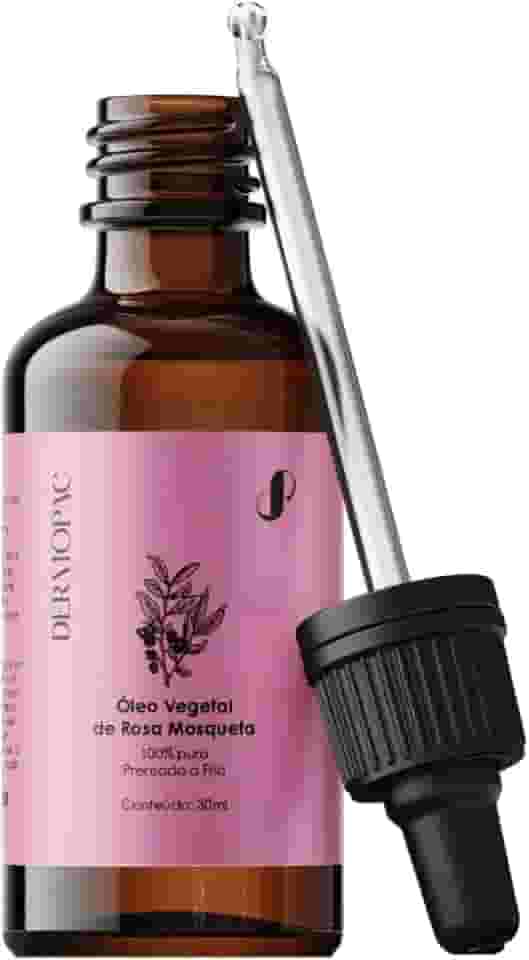 Óleo Vegetal Rosa Mosqueta 100% Puro Natural, Hidratante Facial, Corporal, Antirrugas Dermopac 30ml