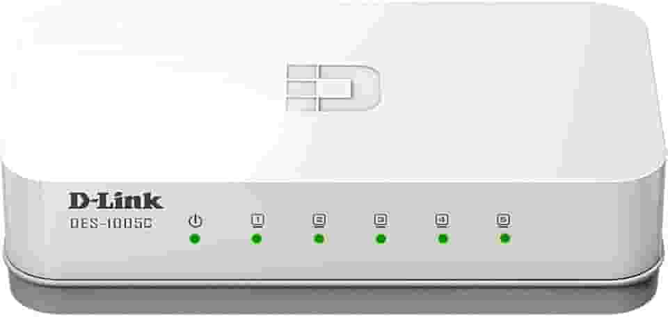 D-Link Switch Fast 5 Portas 100Mbps DES-1005C, Branco