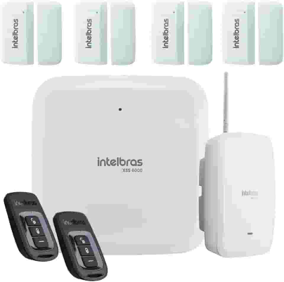 KIT CENTRAL DE ALARME S/FIO AMT 8000 + 2 CONTROLE XAC 8000 + 1 SIRENE XSS 8000 + 4 SENSOR XAS 8000