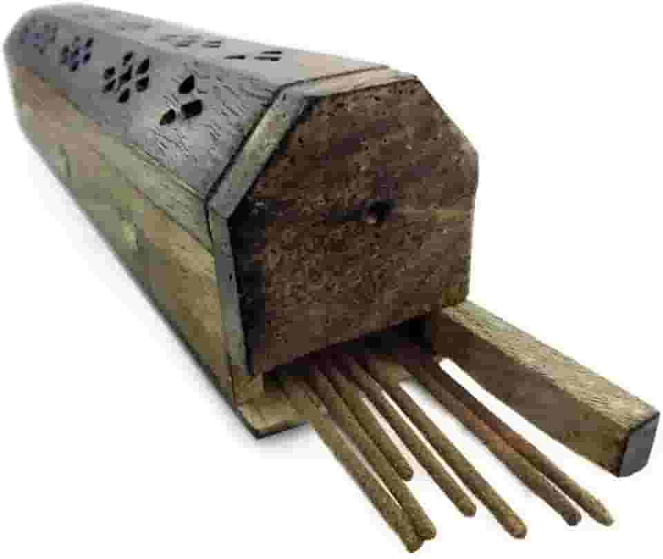 Incensário Indiano Bau Evite Cinzas Super Prático