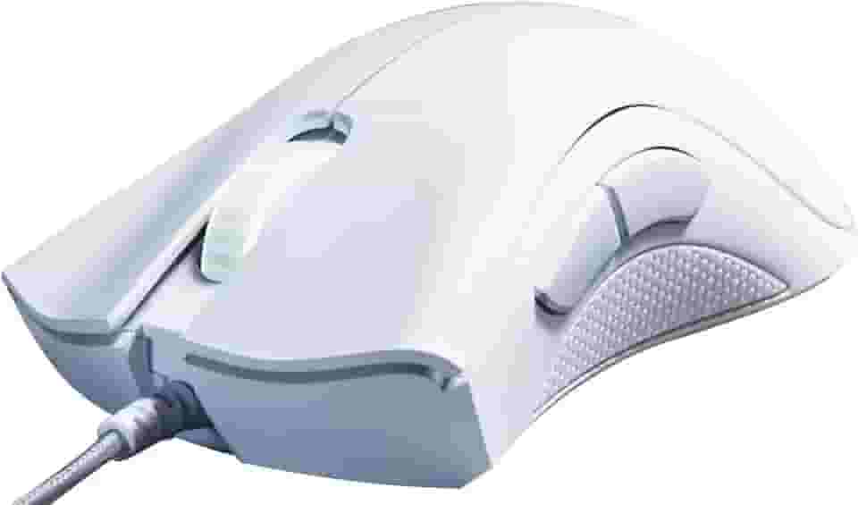 Mouse Gamer Razer Deathadder Essential: 6400 DPI - Sensor Óptico - 5 Botões Programáveis (Branco Mercúrio)