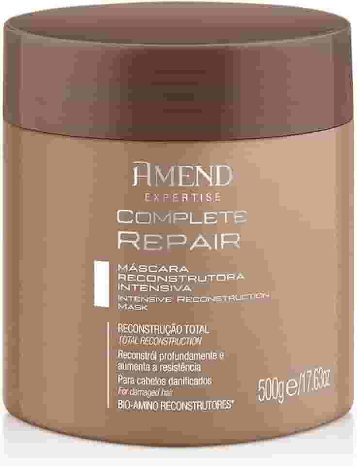 Máscara Reconstrutora Amend Expertise Complete Repair, 500g, Com Bio-amino Reconstrutores, Repara, Reconstrói E Protege Os Cabelos De Dos Futuros