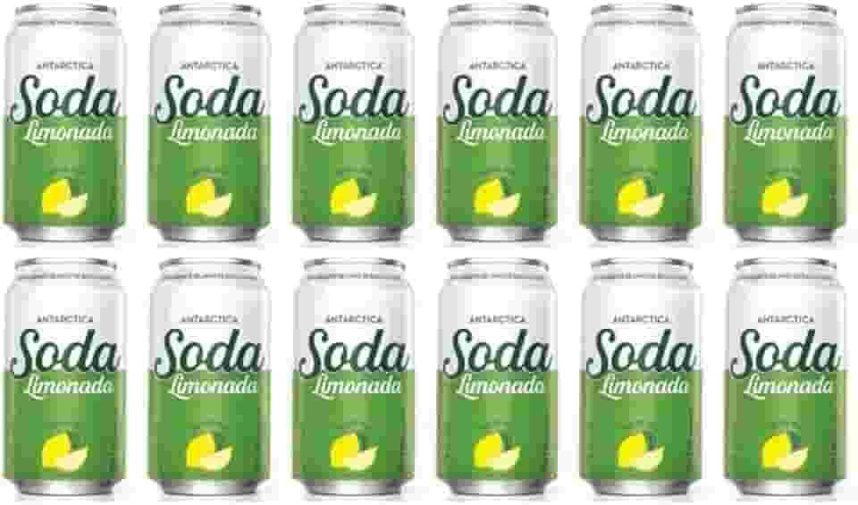 Soda Limonada Refrigerante Zero Pack Com 12 Latas De 350Ml