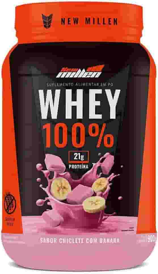 Whey 100% - 900g Chiclete com Banana - New Millen