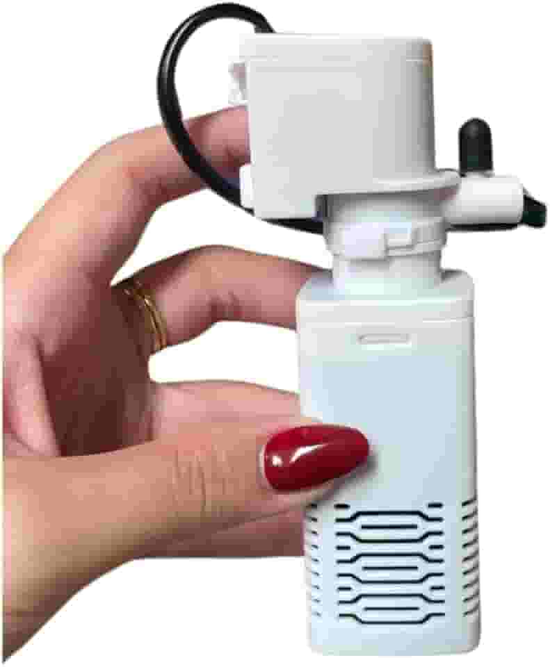 Filtro Interno Submerso para Aquário com Bomba de Ar, Aquário e Oxigenador 400L/H - Filtragem e Aeração Profissional para Tanques até 40L